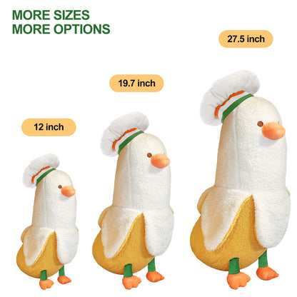 Toy figure — Peach cat banana duck plush toy for girls and boys