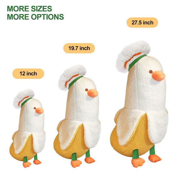 Toy figure — Peach cat banana duck plush toy for girls and boys