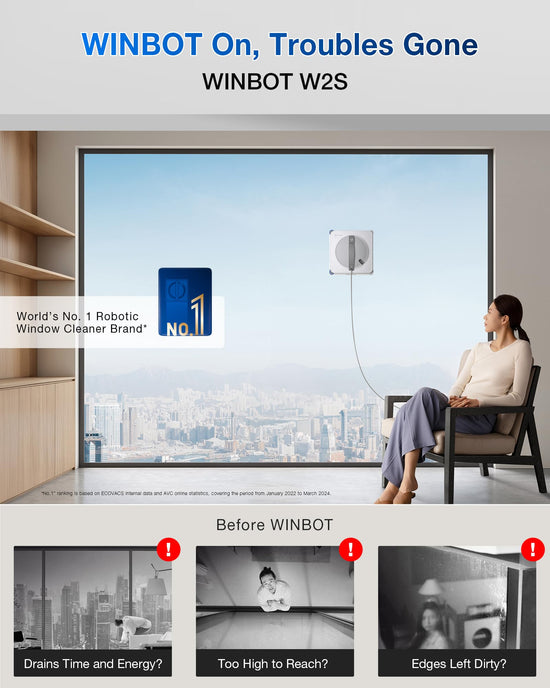 ECOVACS WINBOT — Window cleaning robot with smart navigation technology