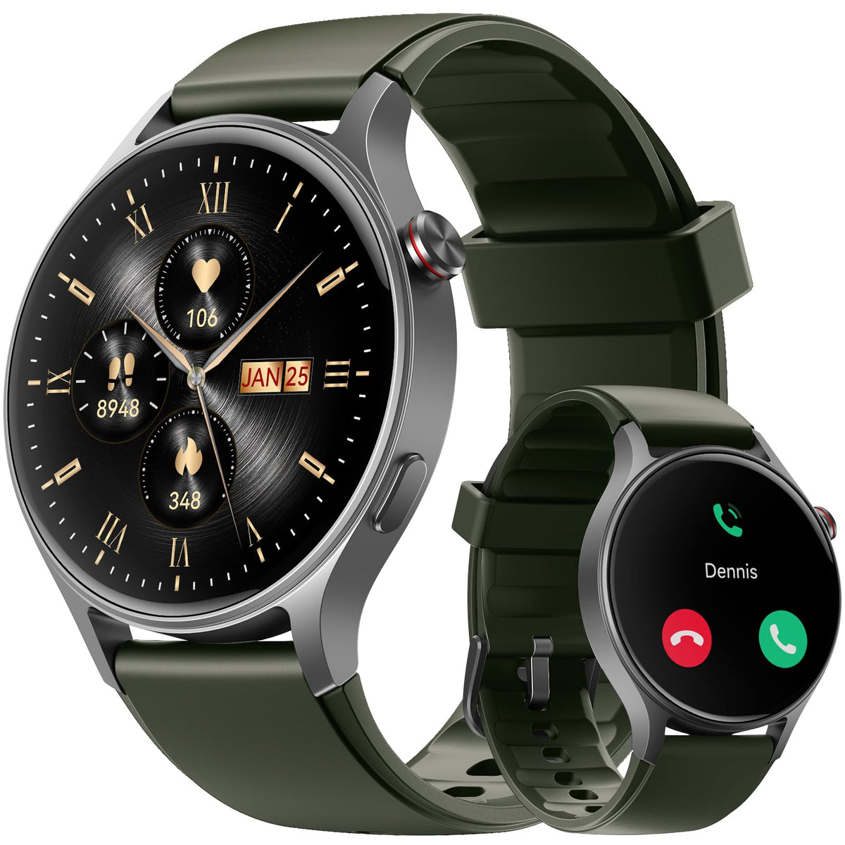 aeac Smart Watch — AMOLED ultra-clear screen with heart rate monitor and 110+ sport modes