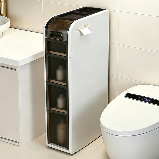 BAISRGS bathroom cabinet — mobile design for small spaces and no installation needed
