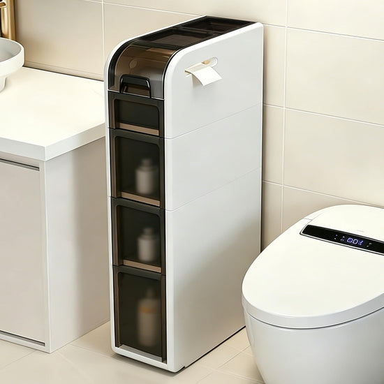 BAISRGS bathroom cabinet — mobile design for small spaces and no installation needed