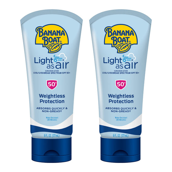 Banana Boat sunscreen — Light as air broad spectrum lotion
