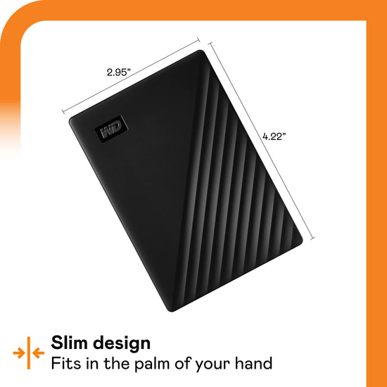 WD 5TB My Passport — Portable external hard drive with ransomware defense and password protection
