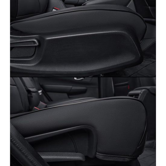 Vehicle seat cover — EKR custom leather for Honda Fit 2009-2014 black