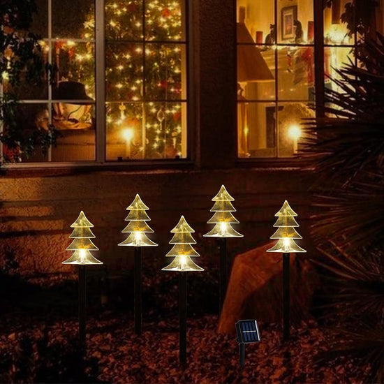 Lighted outdoor display — Solar pathway lights for landscape decor