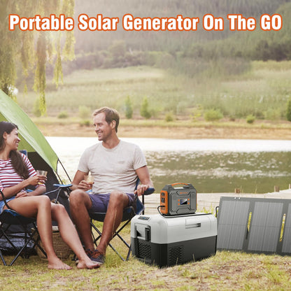 Electricity generator — 300W portable power station with 60W solar panel