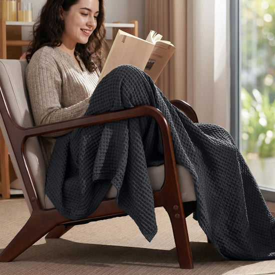 Blanket — polyester waffle weave design by PHF