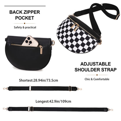 Eslcorri crossbody sling bag for women - anti theft leather fanny pack
