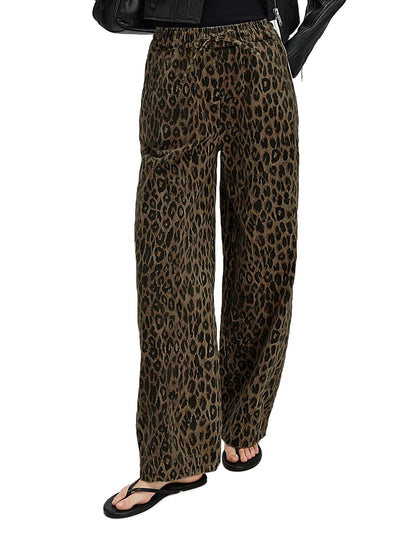 Kedera wide leg leopard print trousers