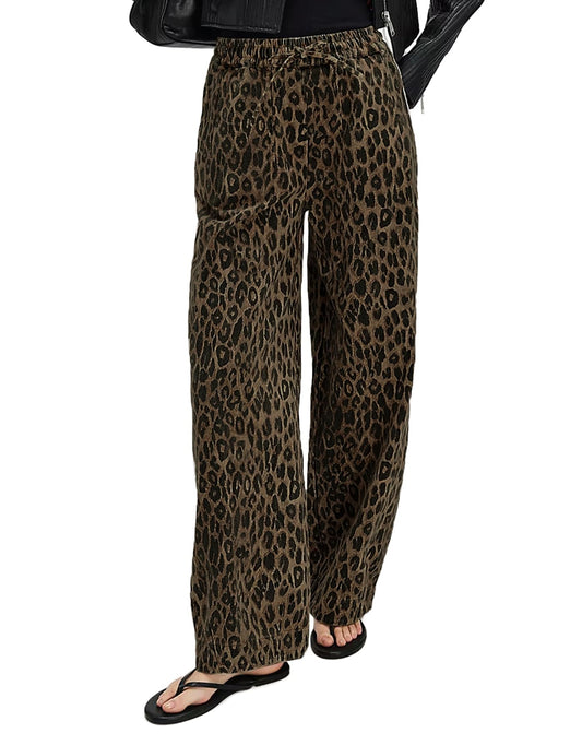 Kedera wide leg leopard print trousers