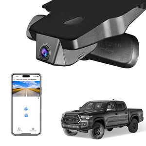 Mangoal 4K dash cam - custom fit for Toyota Tacoma 2018-2023, UHD video, GPS, 64GB card.