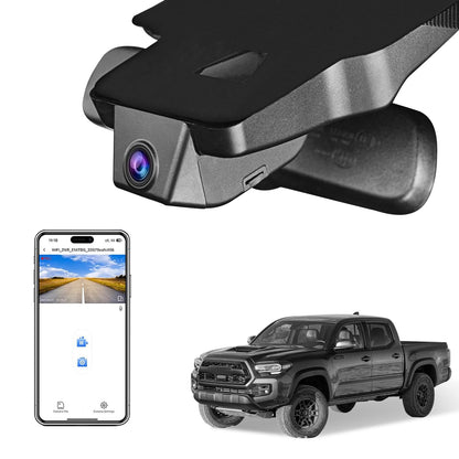 Mangoal 4K dash cam with integrated OEM look for Toyota Tacoma 2018-2023