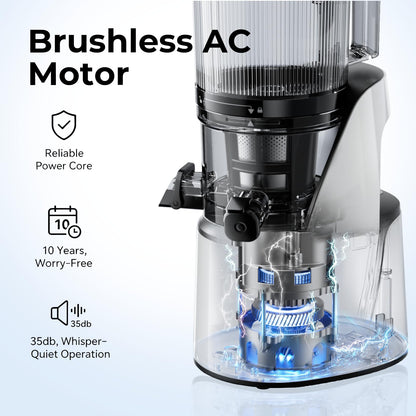 EanOruus juicer — 3-in-1 cold press with large capacity and extra large chute