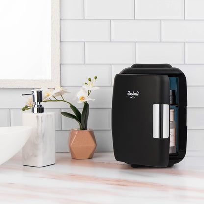 Cooluli mini fridge — portable thermoelectric cooler and warmer system 4 liters 6 cans