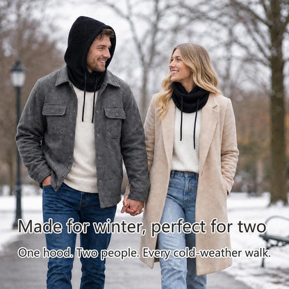 Facecozy winter hat with hooded scarf design for women and men neck gaiters