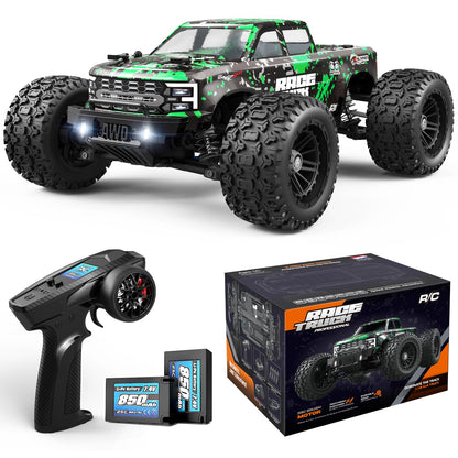 Haiboxing 1:18 scale rc monster truck - waterproof electric powered vehicle with 2 batteries