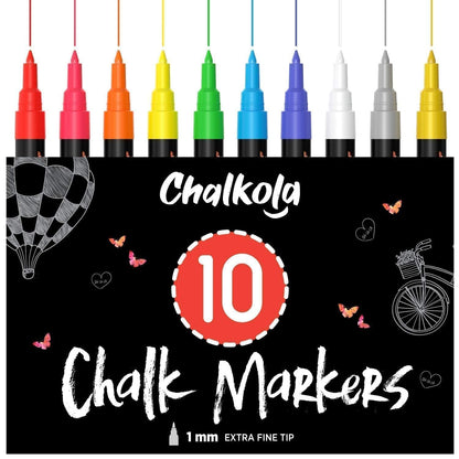 Chalkola marking pens with silver and gold