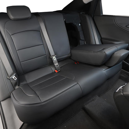HKZ Malibu seat covers — leather black full set for Chevy Malibu 2016-2025