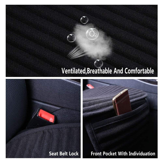 Suninbox car seat cover — ventilated breathable buckwheat hulls cushion mat for front seat