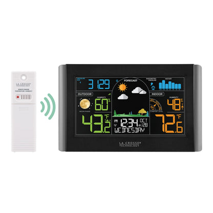La Crosse Technology weather station — wireless color display