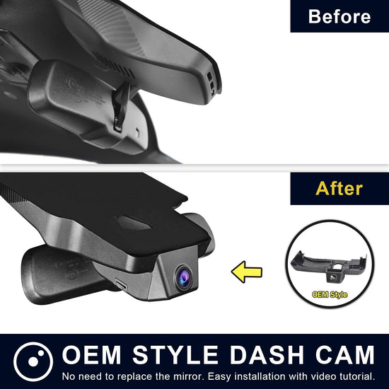Mangoal 4K dash cam - custom fit for Toyota Tacoma 2018-2023, UHD video, GPS, 64GB card.