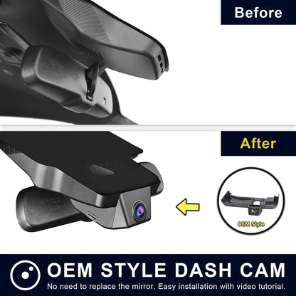 Mangoal 4K dash cam with integrated OEM look for Toyota Tacoma 2018-2023