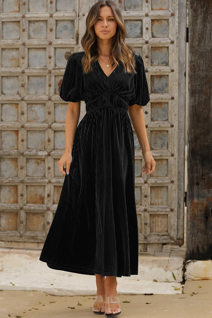 Sissyaki women's velvet formal dress - fall winter wedding guest style 2026