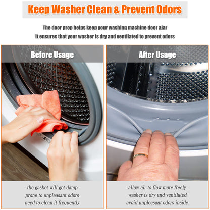 Front load washer door prop - removable door stopper with magnetic base 2.6 inch