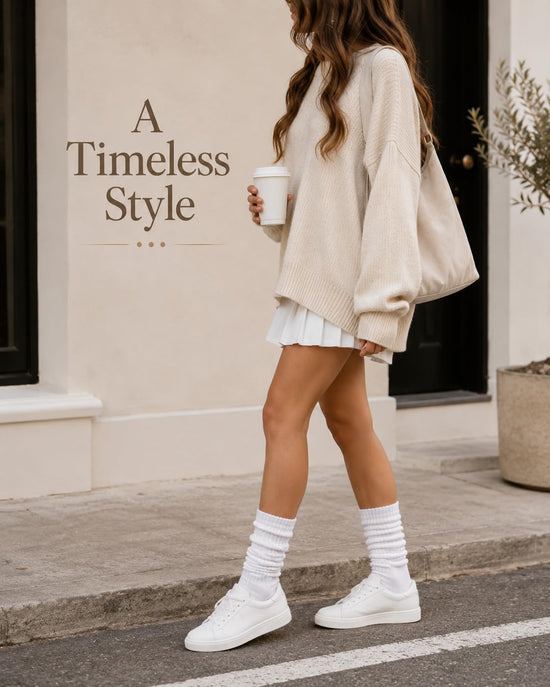 Winterlace slouch scrunch boot socks — cushioned knee high soft knit 6-pairs