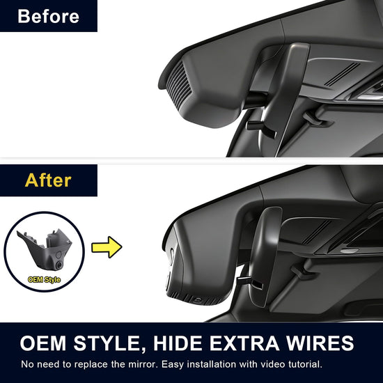 Mangoal Honda CRV dash cam - 4K front and 1080p rear with integrated OEM look