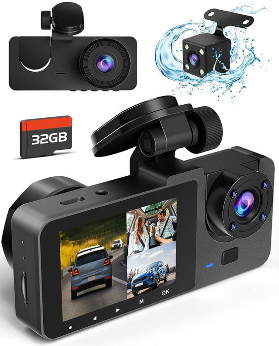 Dash camera - 4K UHD with night vision and 170° wide angle.