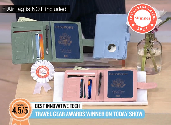 GOAUS passport holder - Travel wallet with RFID protection