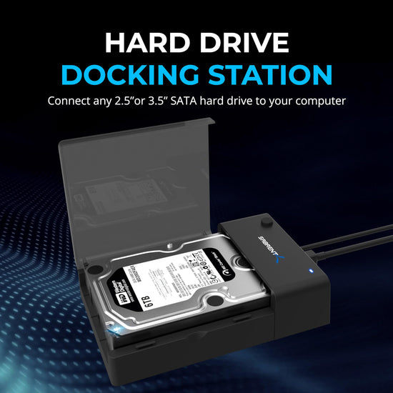 Sabrent hard drive enclosure — USB 3.0 to SATA lay-flat docking station
