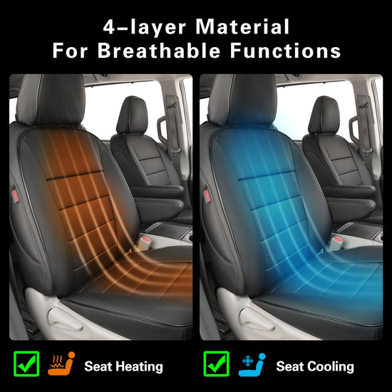 EKR Sienna seat covers - custom fit leather for 2011-2014 models