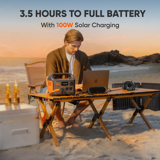 Jackery electricity generator — portable power station with LiFePO4 battery