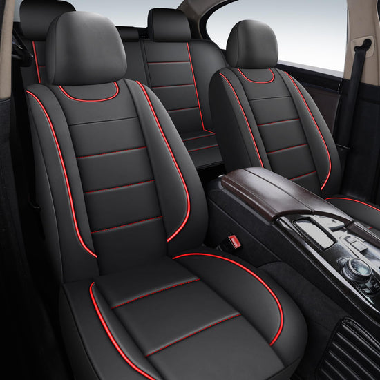 HChengkikz vehicle seat cover — Quilted leather, waterproof, airbag compatible