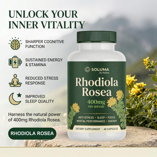 Roilois Soluma Rhodiola Rosea, Pure & Simple, Daily Support