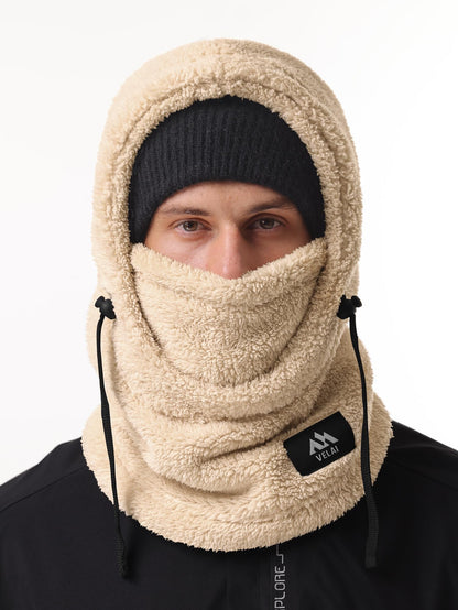 VELAI Balaclava Fleece Ski Mask for Men Women Winter Face Masks Windproof Hooded Scarf Cold Weather Hat Neck Warmer
