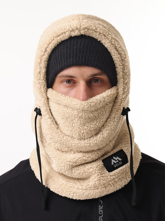 VELAI Balaclava Fleece Ski Mask for Men Women Winter Face Masks Windproof Hooded Scarf Cold Weather Hat Neck Warmer