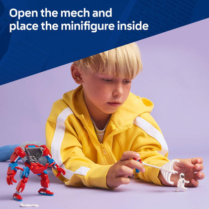 LEGO Marvel Spider-Man mech building toy set — includes Anti-Venom figure and vehicle