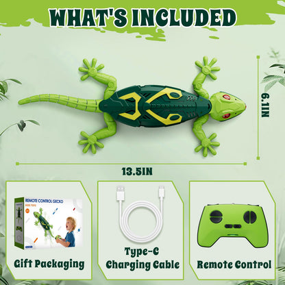 HYES wall crawler gecko - remote control wall crawling robot toy for ages 4-8