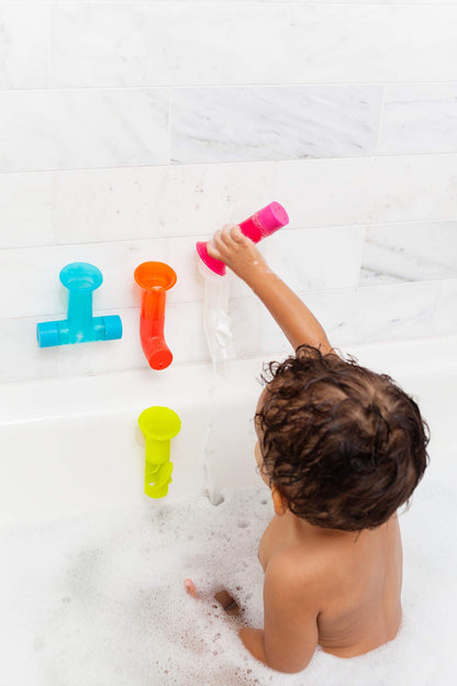 BATH_TOY — Boon Pipes building toddler bath tub toy for kids 12 months and up
