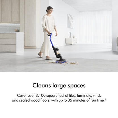 Dyson vacuum cleaner — WashG1 wet cleaner in matte black and ultra blue