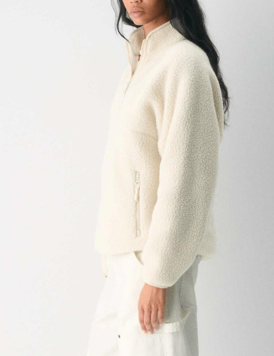 Aimiray fleece pullover coat - trendy half zip design with side pockets