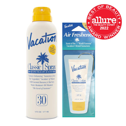 Sunscreen spray — Water-resistant and lightweight with SPF, vegan and dermatologist-tested