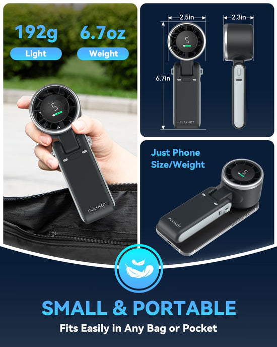 Electric fan — Portable handheld turbo model by PlayHot