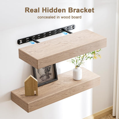 MOUNT_BRACKET — Heavy duty black metal floating shelf brackets with tools included