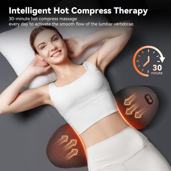 Triple Fusion Back Massager with Heat Vibration and Stretch