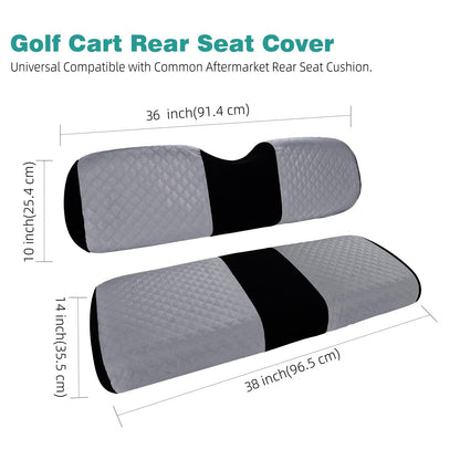 Roykaw vehicle seat cover — breathable double-layer fabric for EZGO TXT front seat